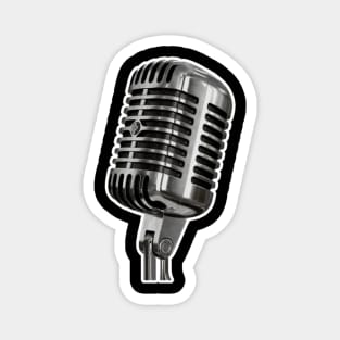 Microphone Illustration Magnet