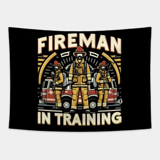 FIREMAN IN TRAINING funny Tapestry