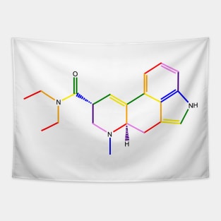 LSD Rainbow Molecule Chemistry Tapestry