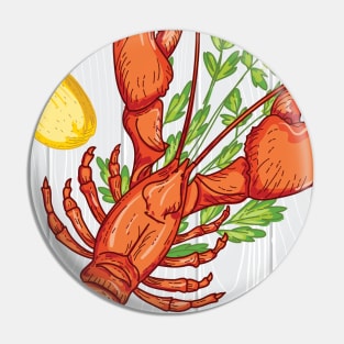 Lobster Dinner Pin