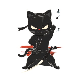 Cat Ninja Stealth Purr-fect Fury T-Shirt