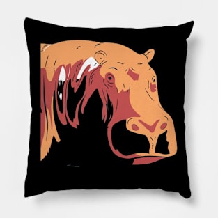 Hippo Africa Design Pillow