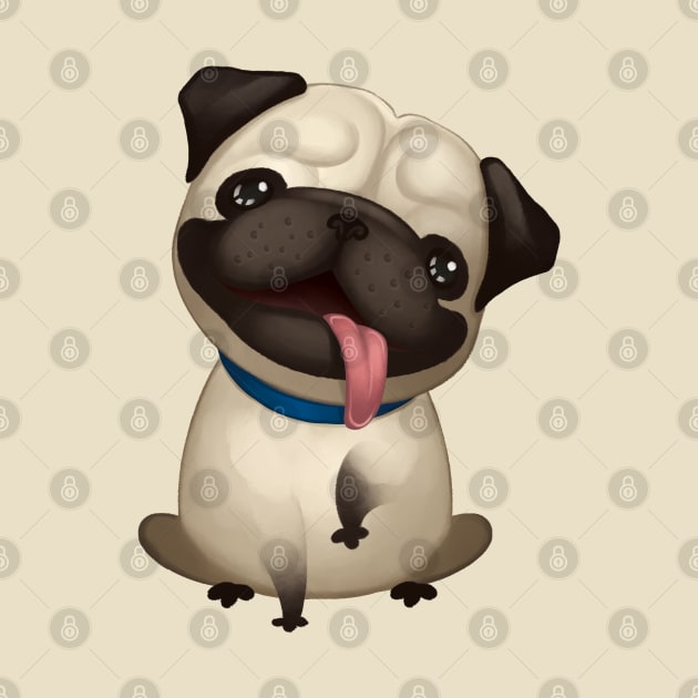 Derpy Pug by supermara