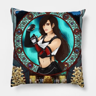 Tifa Lockhart - Art Nouveau Pillow