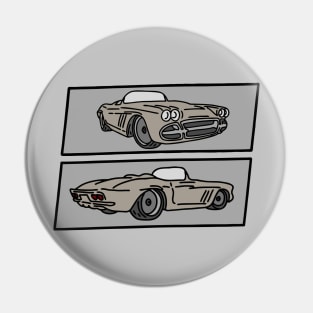 vintage retro car classic illustration Pin