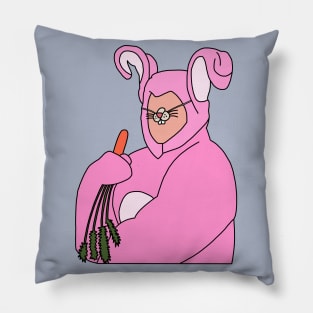 The One with the Pink Bunny Pillow