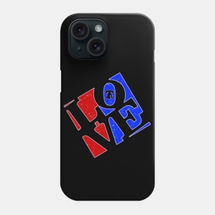 Philly Love Red White and Blue Liberty Bell Philadelphia Favorite Phone Case