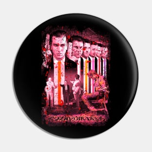 Retro Art Neo Noir Crime Film Pin