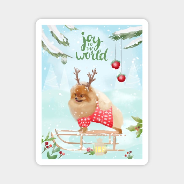 Joy to the World Magnet by Petras