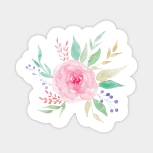 Watercolor rose Magnet