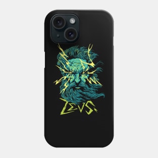 Thunder God's Fury | Mighty Zeus Wields Lightning | MythoCom Phone Case