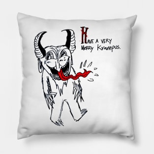 Merry Krampus { by Dylan } Pillow