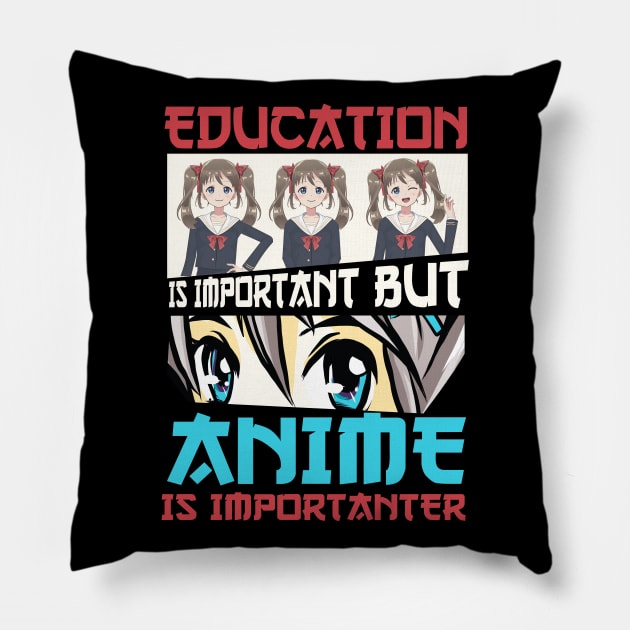 Education Anime Merch Anime Girl Cosplay Otaku Gift Anime Pillow by TheTeeBee