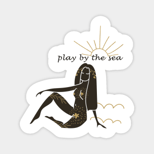 Play by the Sea goddess Magnet