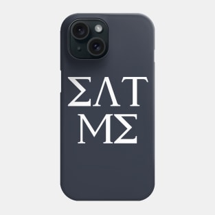 Eat Me Funny Greek Letters Fake Frat Phone Case