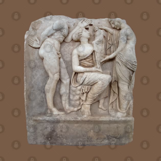 Deity and Dionysus Roman Sebasteion Relief Aphrodisias by taiche