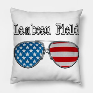 AMERICA PILOT GLASSES LAMBEAU FIELD Pillow