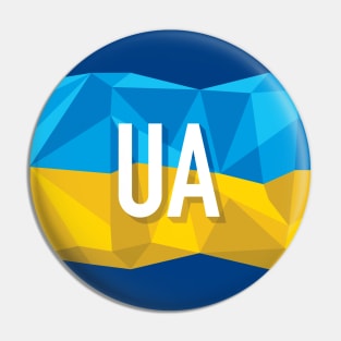 UA is for Ukraine Pin