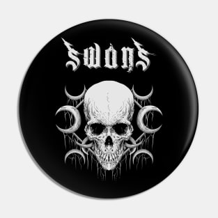 swans in the darknes Pin