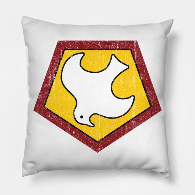 Peacemaker Symbol (Variant) Pillow by huckblade