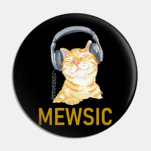 Mewsic Cat Pin