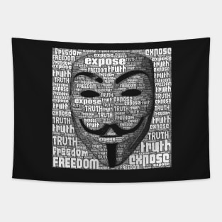 Anonymous Mask Tapestry