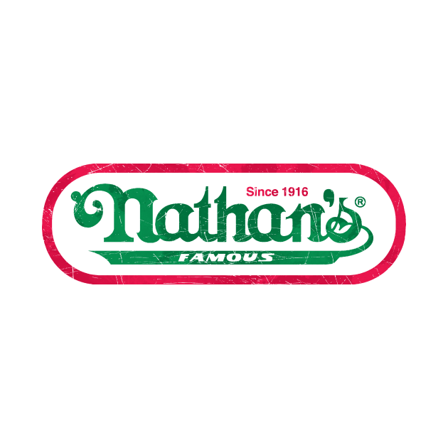 Retro / Nathan's Famous / Distressed Art by alselinos