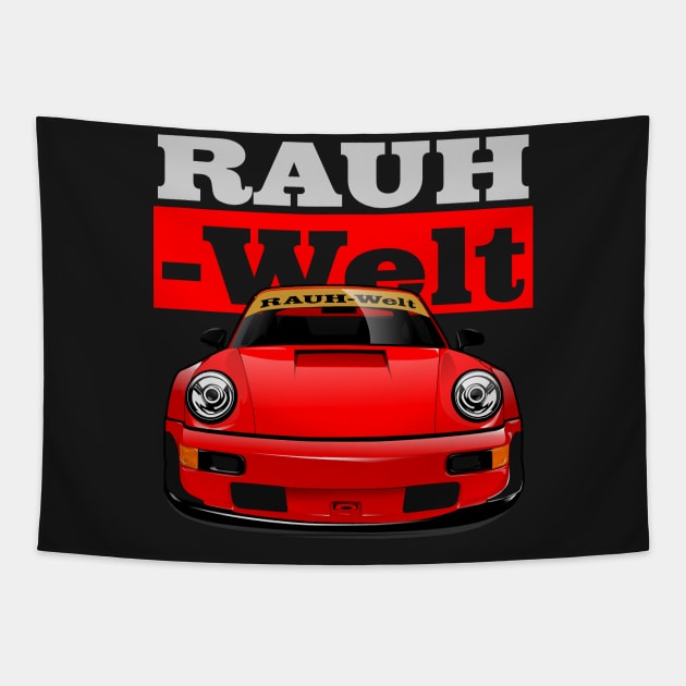 Rauh Welt Begriff Red Tapestry by aredie19