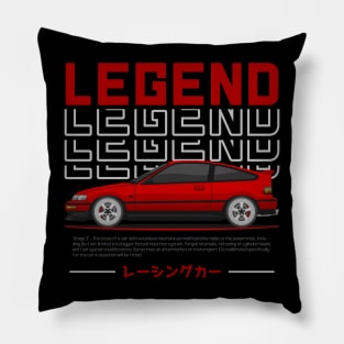 Midnight Racer Red CRX JDM Pillow