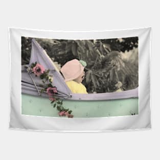 Yawning Baby Tapestry