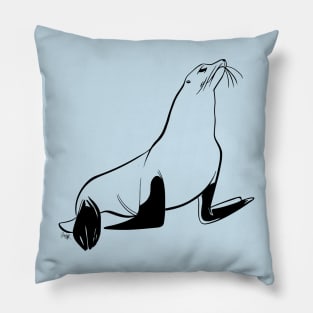 The sea lion escape Pillow