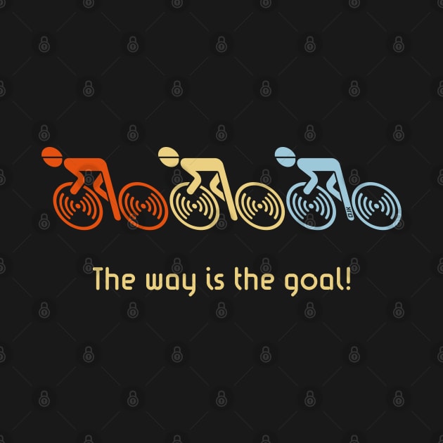 The Way Is The Goal! (3 Racing Cyclists / Bike / 3C) by MrFaulbaum