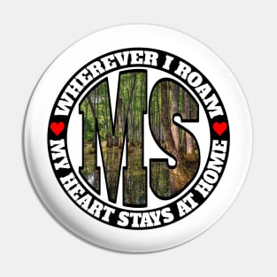 Heart Stays Home - Mississippi Pin