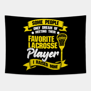 Lacrosse Mom Dad Gift Tapestry