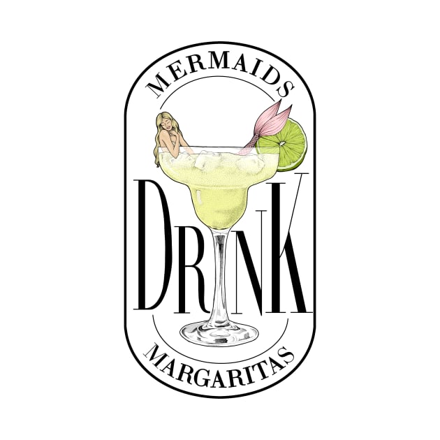 Mermaid Drink Margaritas by Elizabeth Weglein Art