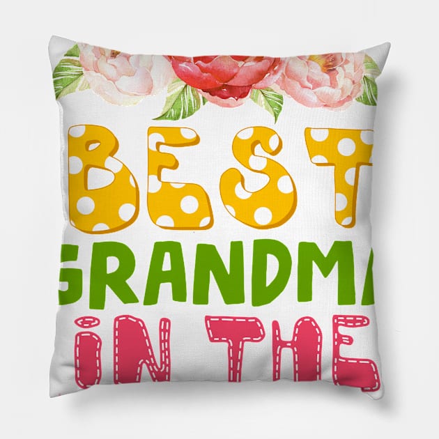 Best Grandma in the World Pillow by simplecreatives