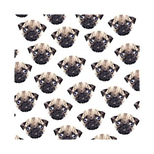 Pug Triangle Pattern T-Shirt