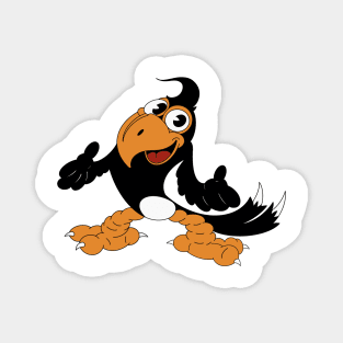 Cartoon Magpie Magnet