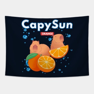 Funny Capybara Word Play Tapestry