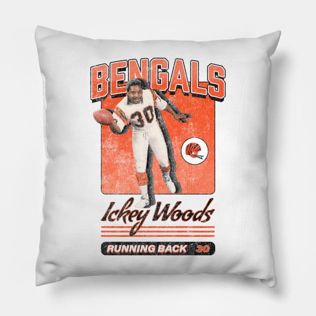 Ickey Woods WHO DEY Pillow by KC Designs