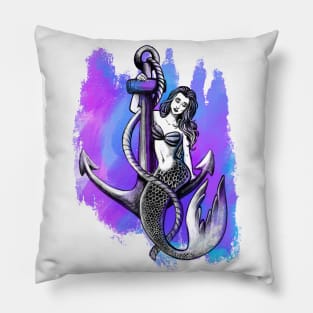 Anchor Mermaid Pillow