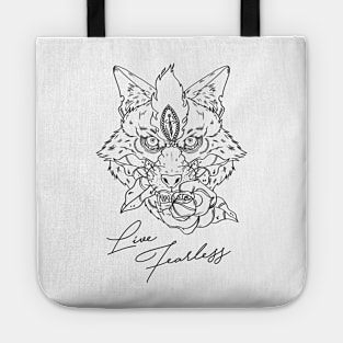 Wolf Tattoo Tote