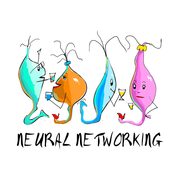 Neural Net-Working: Synapses Socializing! by LavalTheArtist