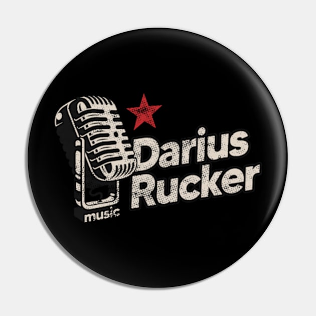 Darius Rucker / Vintage Pin by graptail