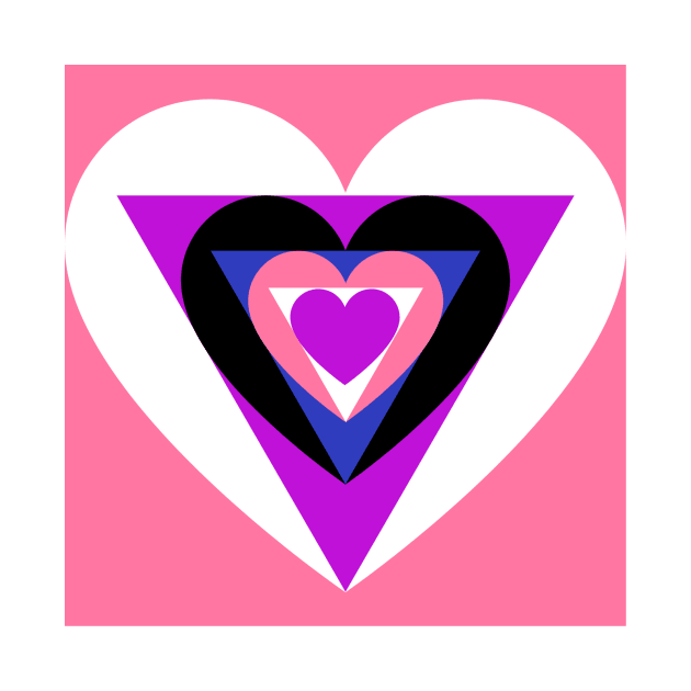 Genderfluid hearts by Annka47