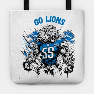 Go Lions! Detroit Lions Football Tote