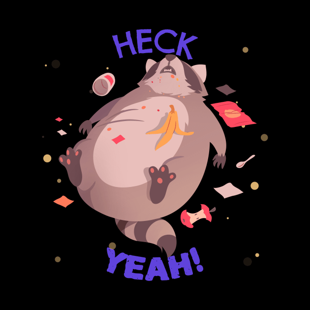 Heck yeah raccoon by ErisArt