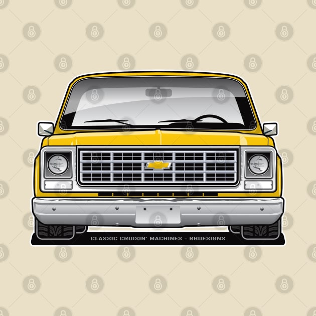 1979 Squarebody Chevrolet C10 Blazer Suburban T-Shirt by RBDesigns