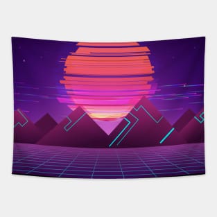 Futurescape Aesthetic Tapestry