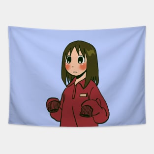 osaka in an oversized red tracksuit / azumanga daioh Tapestry